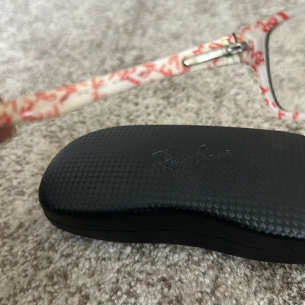 Womens Ray Ban Black w/ Print RB5234 Eyeglass Frames